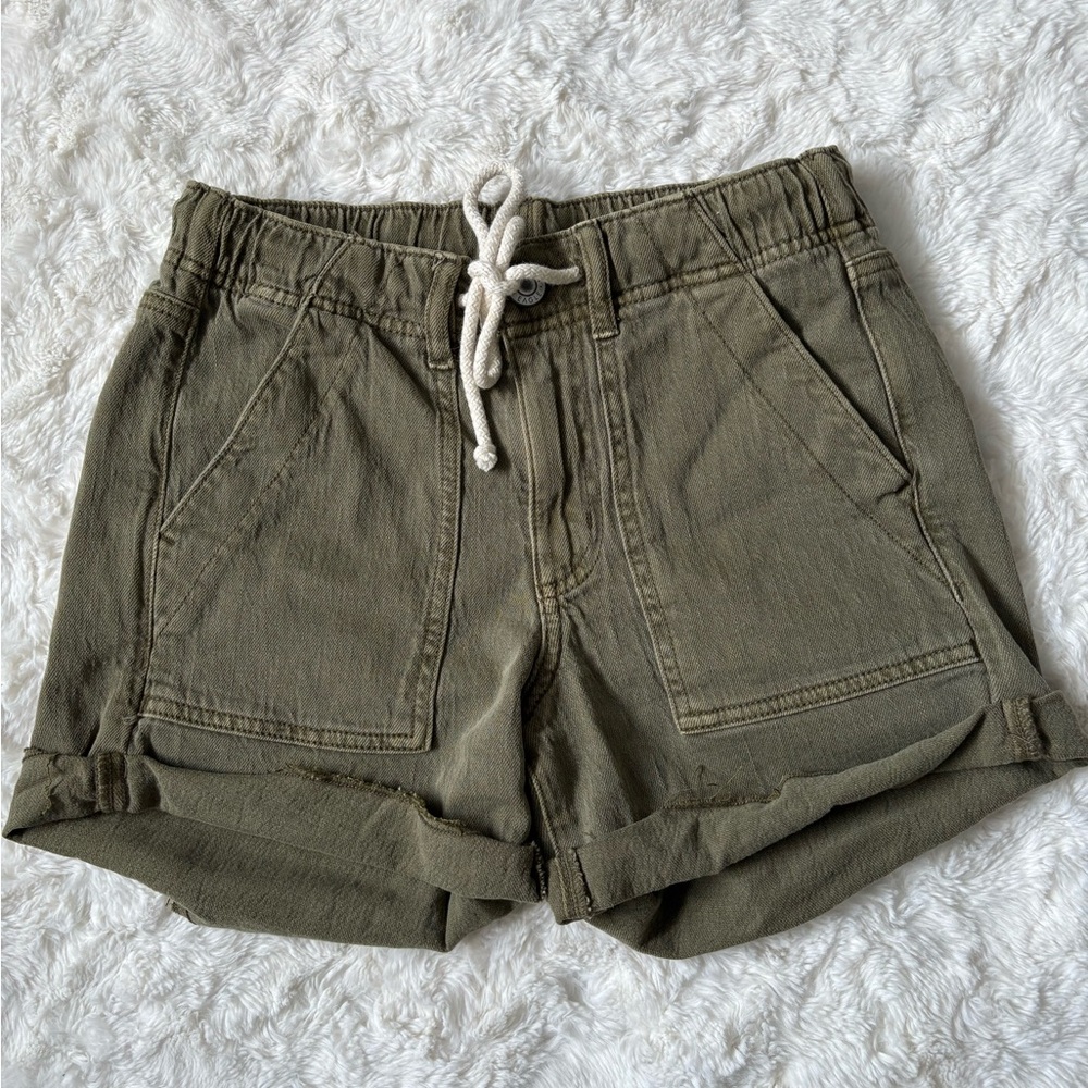 Olive Green Women's Casual Shorts